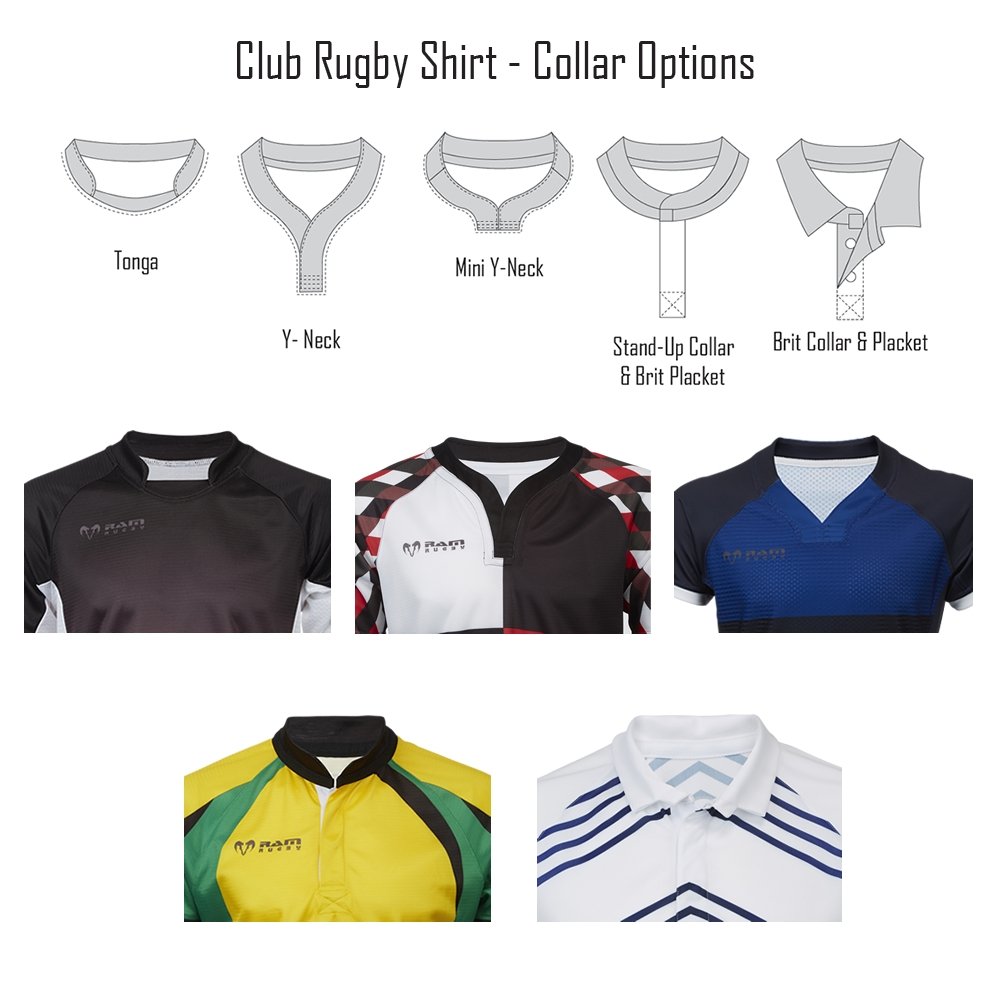 Ram Rugby Challenger Sublimated Rugby Shirt in durable mid-stretch 280gsm diamond knit fabric with contoured semi-fit design