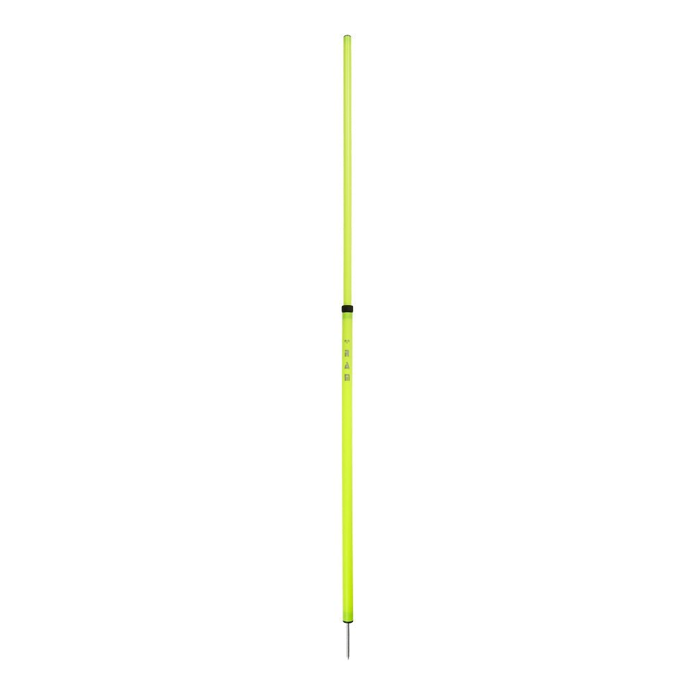 Ram Rugby set of 12 fluorescent yellow telescopic training poles with adjustable height from 90 to 170 cm for agility