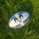 Ram Rugby Mini Rugby Ball size 1 in blue, 15cm air-filled fun kids toy perfect for youth play and promotional events
