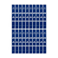 Ram Rugby PVC Tag Rugby tags in red, blue, and yellow, 16" x 2" durable replacement tags, 20 pack set