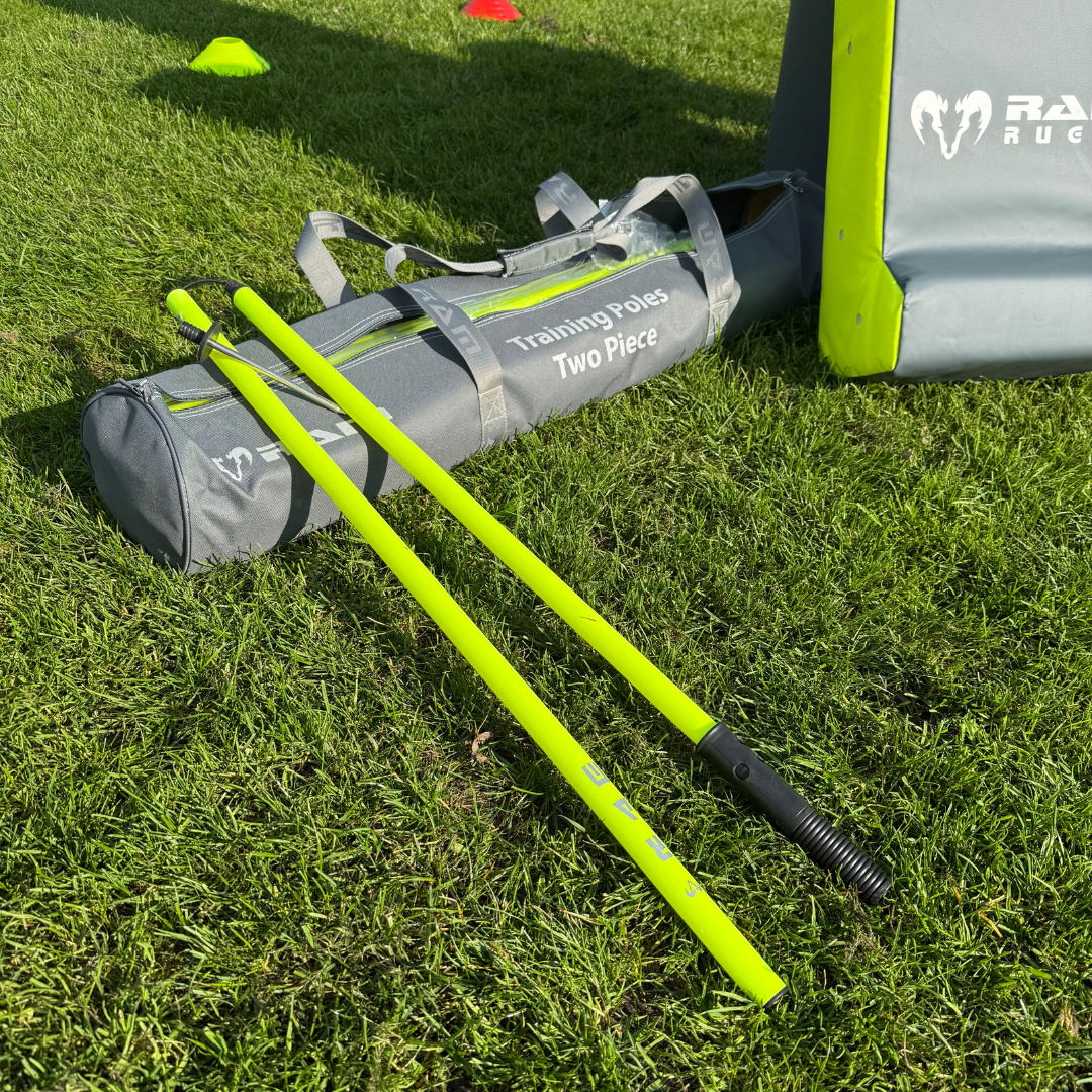 Set de postes de entrenamiento de dos piezas Ram Rugby de 10 unidades para ejercicios deportivos