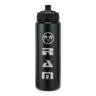 Black Ram Rugby 750ml ergonomic water bottle with push-pull lid and screw cap for secure training hydration grip