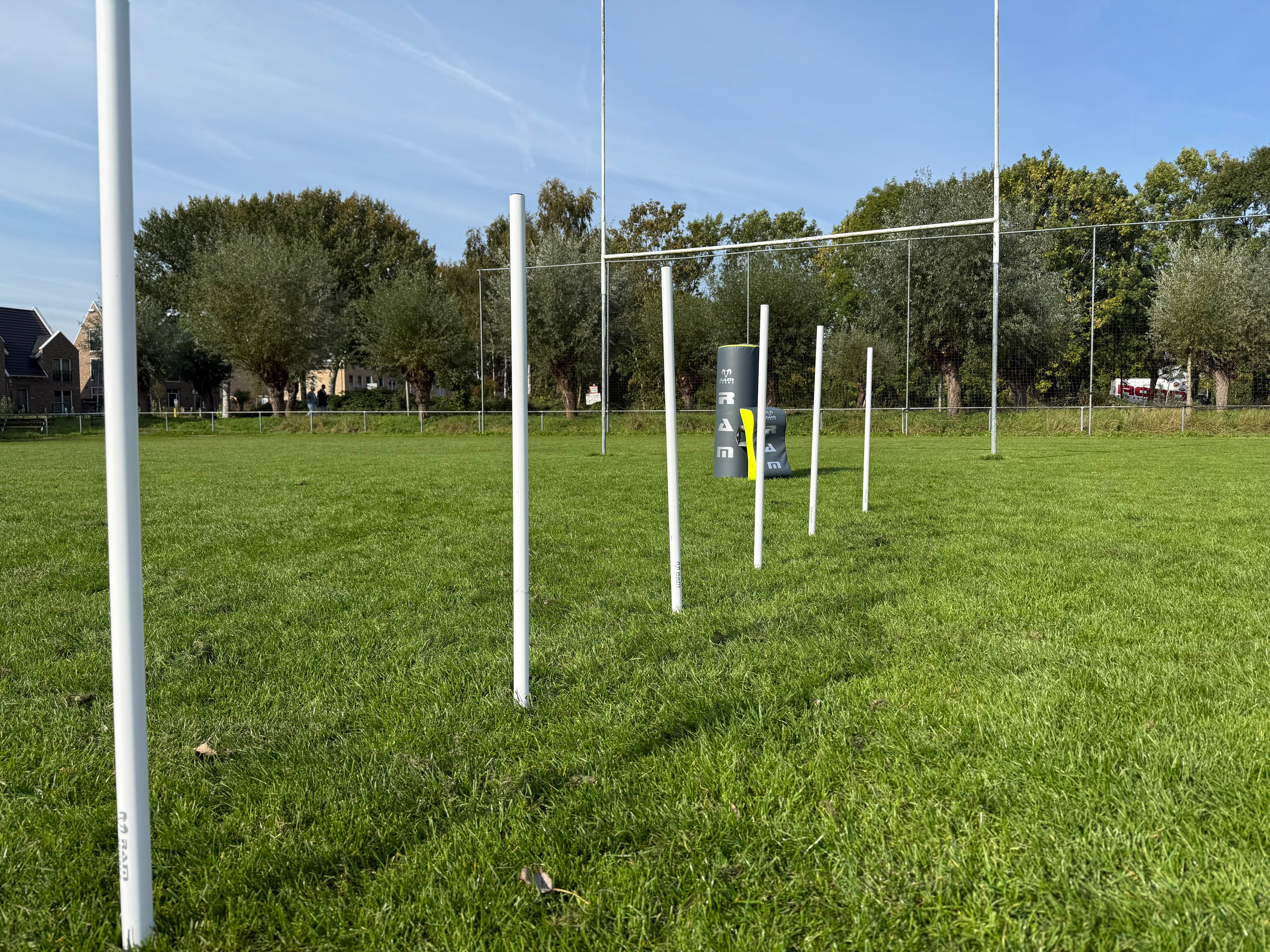 Postes de Entrenamiento Ram Rugby de 1 Metro para Ejercicios de Límite de Agilidad Slalom