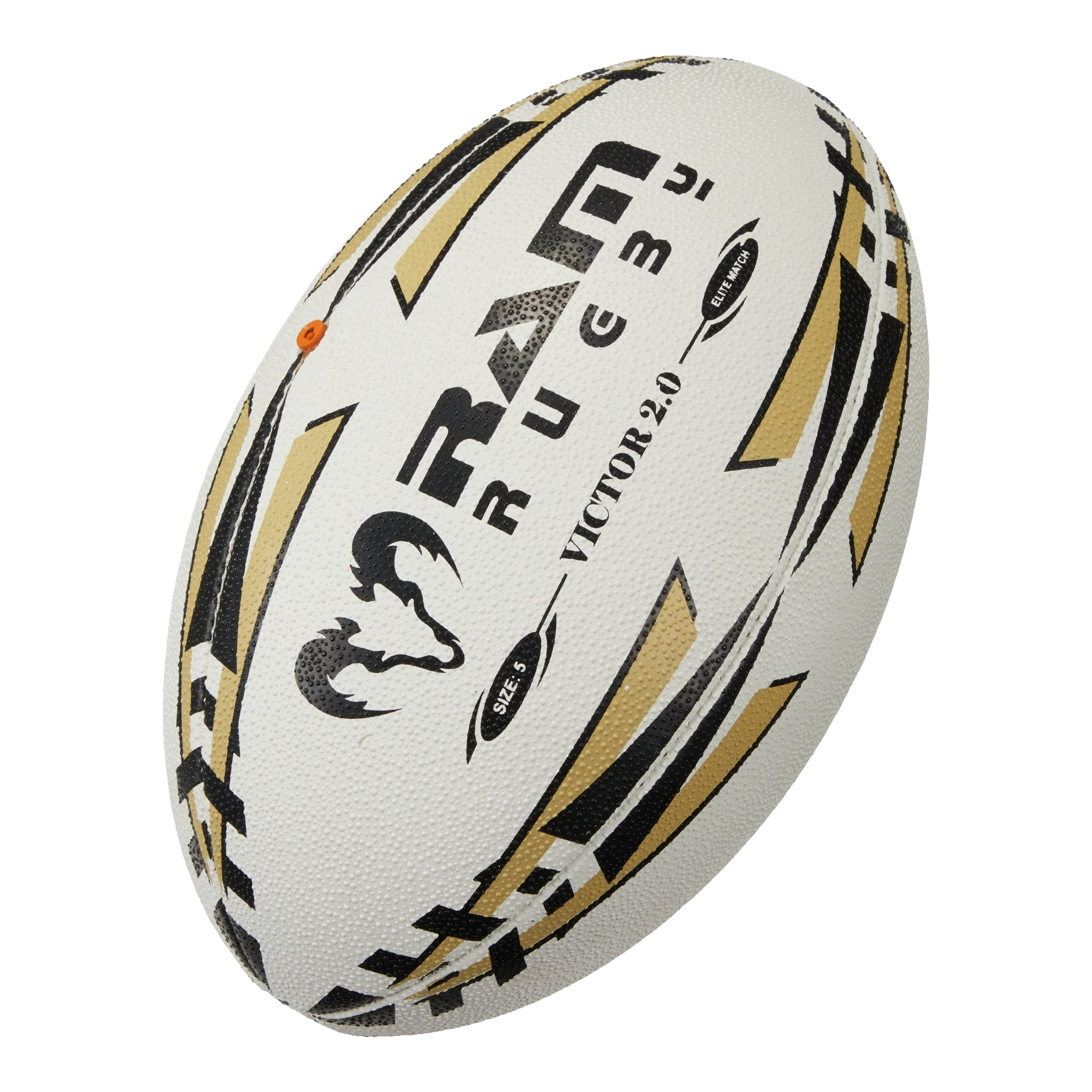 Balón de Rugby Ram Rugby Victor 2.0 Elite Match Estabilidad de Vuelo Duradera