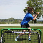 Crazy Catch Upstart 2.0 portable rebound net showing double-sided mesh and lightweight foldable frame for hand-eye training