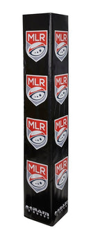 Ram Rugby digitally printed custom post protector wrap set in vibrant colors, designed to refresh existing rugby post pads.