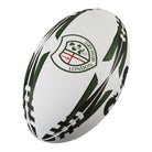 Ram Rugby custom printed training rugby balls in vibrant colors featuring personalized club logos for professional practice use