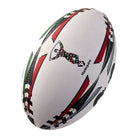 Ram Rugby custom printed training rugby balls with personalized club logos, durable gripper design for professional practice use