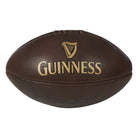 Ram Rugby Custom Vintage Heritage Leather Rugby Ball Size 5 showing detailed stitching and classic brown leather texture close-up