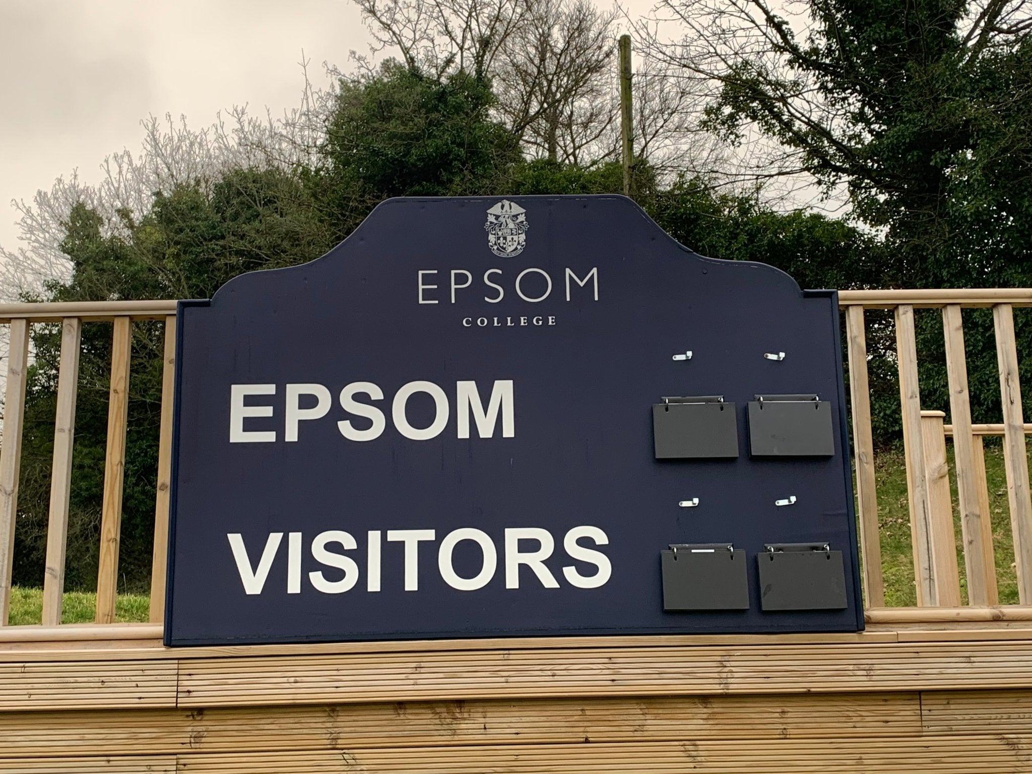 Ram Rugby Elite Timber Scoreboard showing flip numbers and name boards in durable wood, customizable for clubs and schools