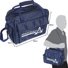 Ram Rugby navy blue water resistant empty first aid bag for sports with durable fabric and secure zippered compartments