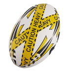 Ram Rugby Pass Developer weighted training ball in durable 5-ply cotton canvas with 3D grip for enhanced passing skills