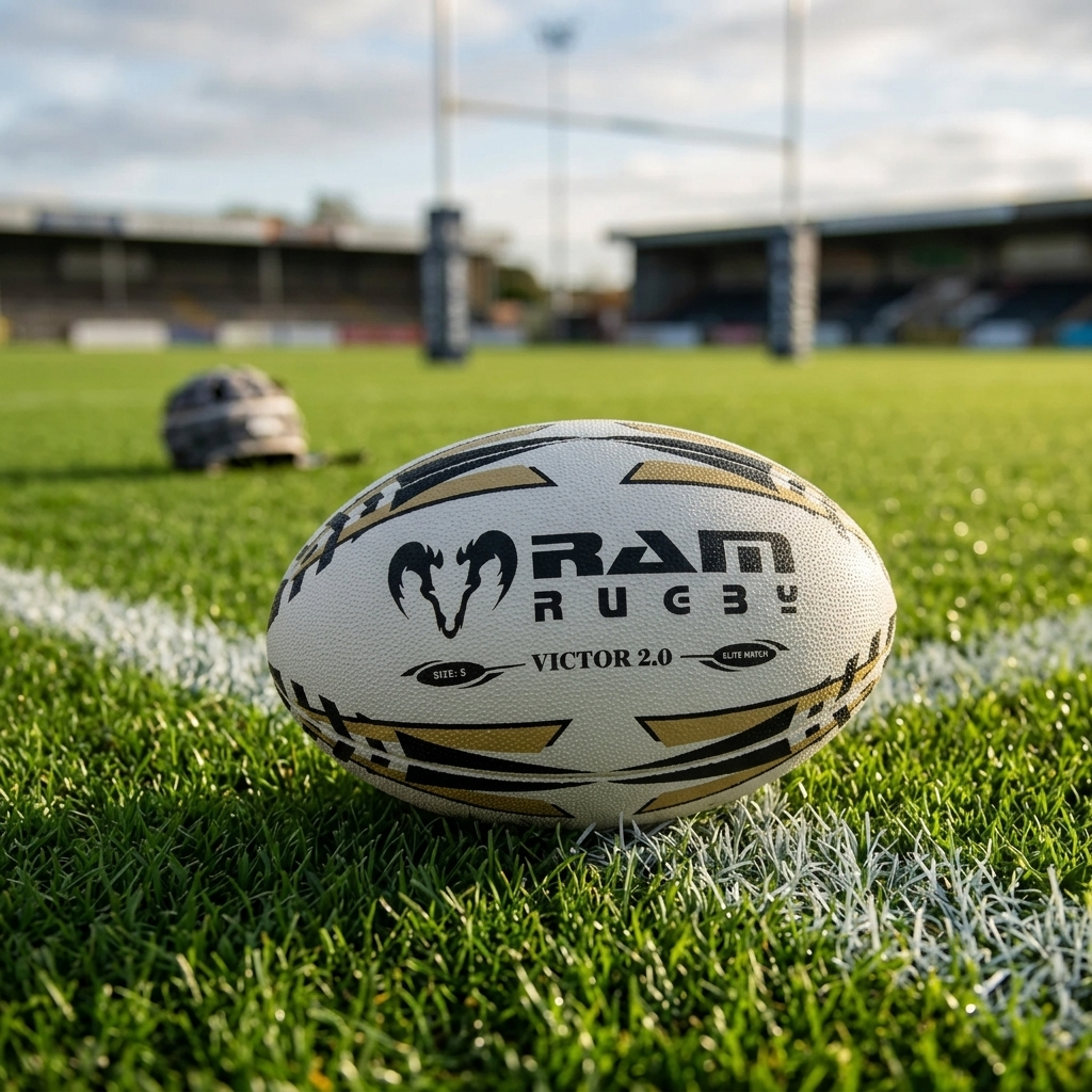 Ram Rugby Victor 2.0 Elite Match Rugby Ball Durable Flight Stability