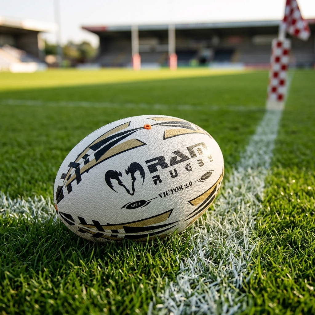 Ram Rugby Victor 2.0 Elite Match Rugby Ball Durable Flight Stability