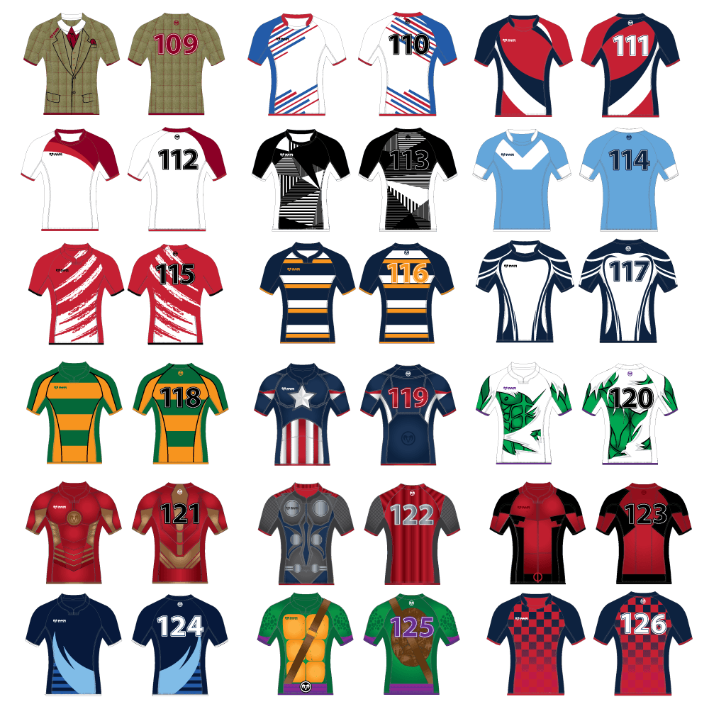 Ram Rugby Pro Fit Sublimated rugby shirt in bold design with moisture-wicking, stretchy 250gsm NeoTech fabric for men and juniors