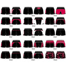 Ram Rugby Pro Sublimated rugby shorts in black poly twill with stretch gusset and gripper waistband for performance fit