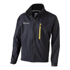 Charcoal Ram Rugby Softshell Jacket with waterproof breathable fabric, full zip, and multiple pockets, men's rugby coat