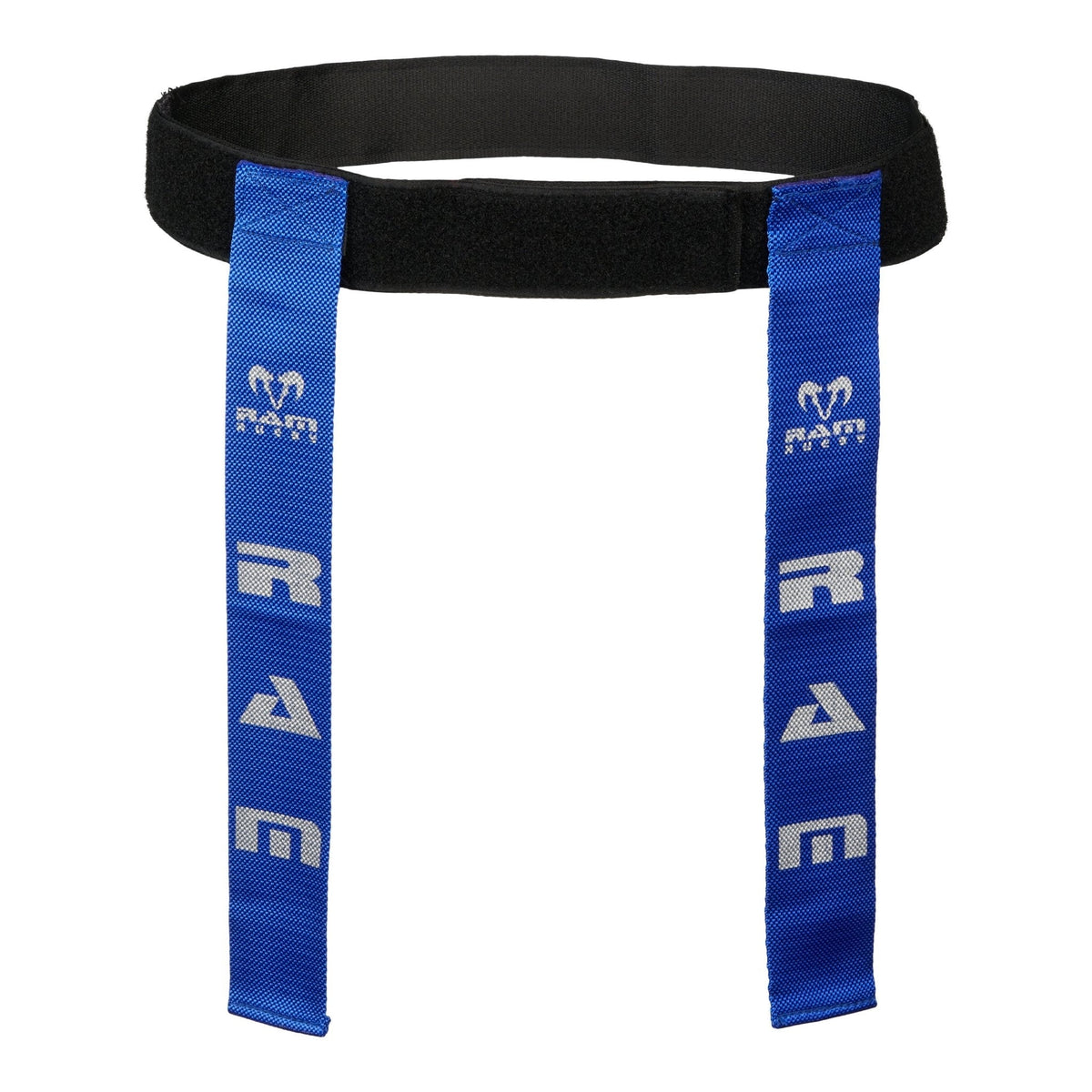 Set de rugby tag Ram Rugby: 10 cinturones pequeños y 20 cintas tejidas.