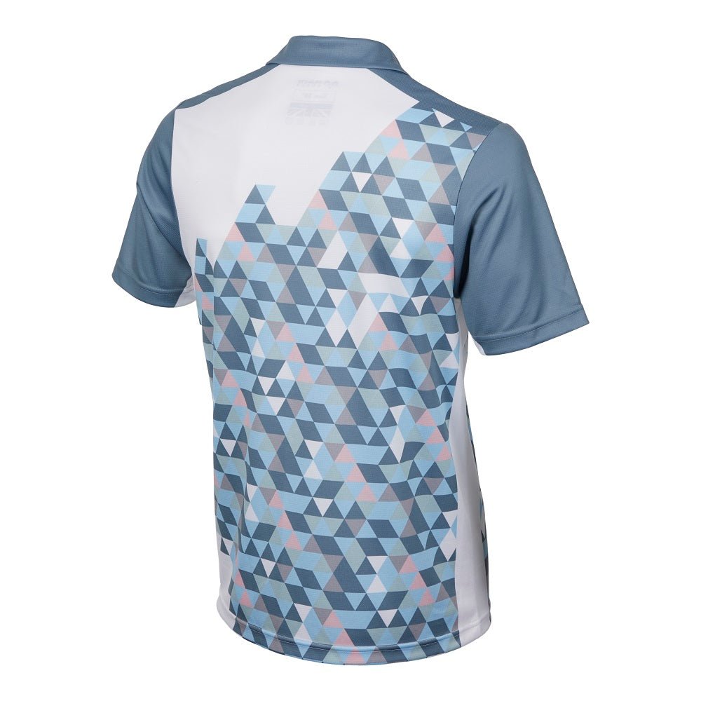 Ram Rugby customizable sublimated technical polo shirt in black, breathable 170gsm fabric with regular fit for sportswear