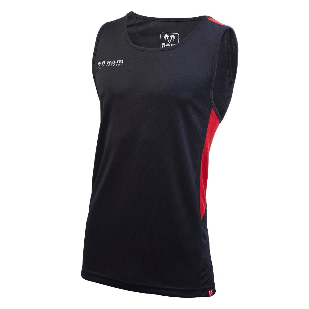 Ram Rugby Custom Technical Vest in lightweight breathable 160gsm polyester, standard fit with low round neck for training