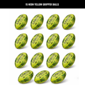 Paquete de 15 Pelotas Ram Rugby Gripper 2.0 Pro Trainer Neon con 1 Bolsa